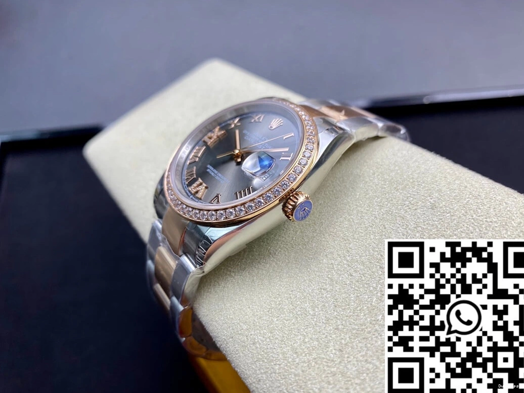 EW Diamond-set M126281RBR-0012 Datejust Rolex Factory Bezel 1002